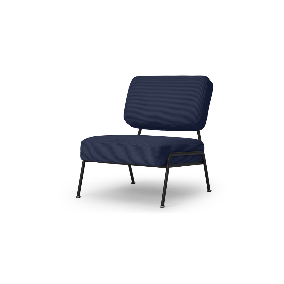 Knox Accent Armchair, Navy Corduroy Velvet – image 2