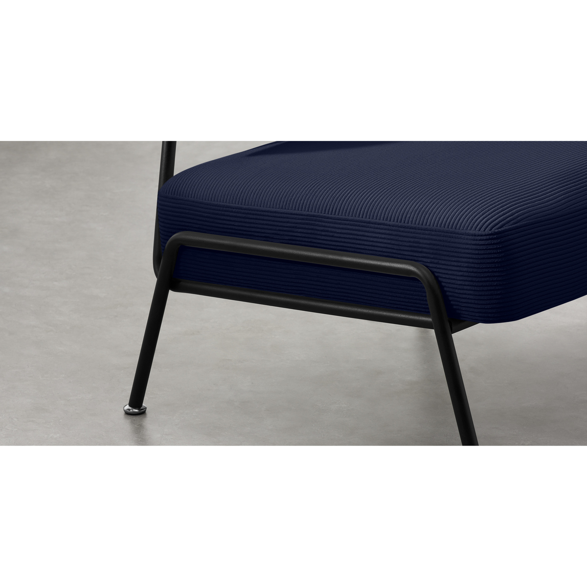 Knox Accent Armchair, Navy Corduroy Velvet – image 4