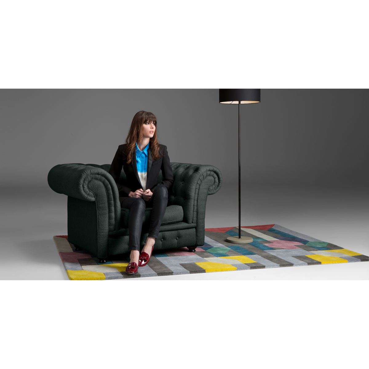 Branagh Armchair, Anthracite Grey – image 2