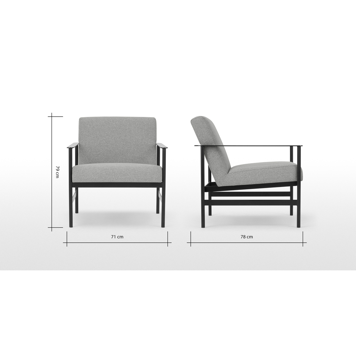 Alford Accent Armchair. Mountain Grey – image 8