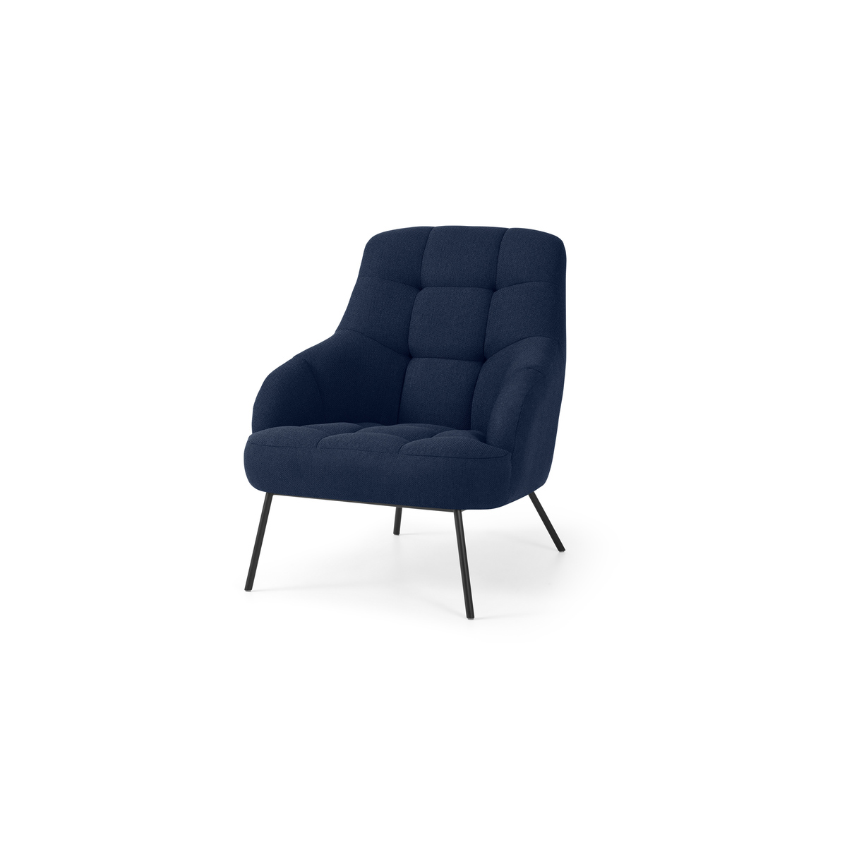 Howley Accent Armchair, Midnight Blue Weave – image 2