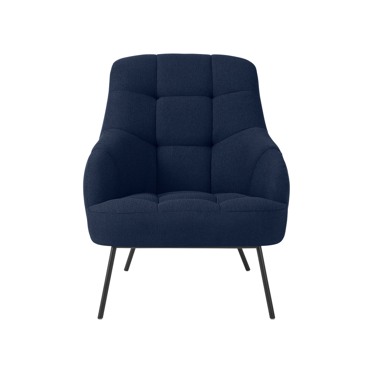Howley Accent Armchair, Midnight Blue Weave – image 1