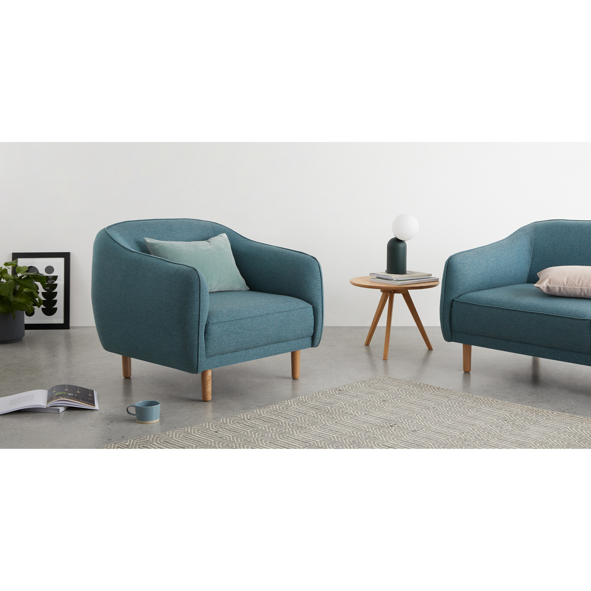 Haring Armchair, Azure Blue – image 3