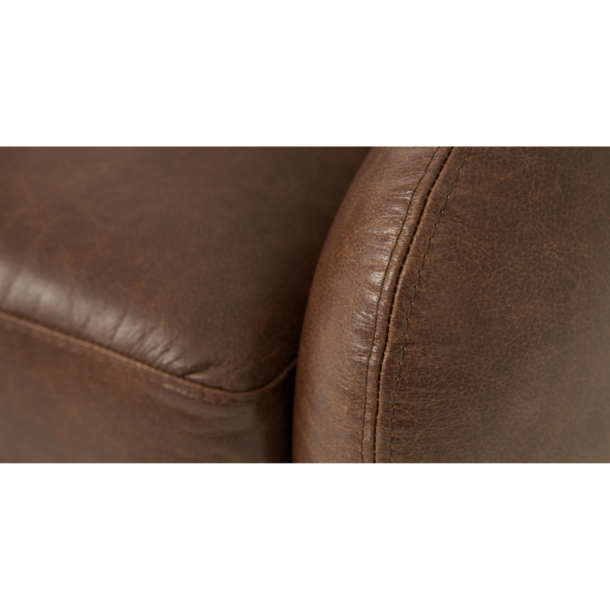 Rubens Wingback Armchair, Cuba Brown Leather – image 6