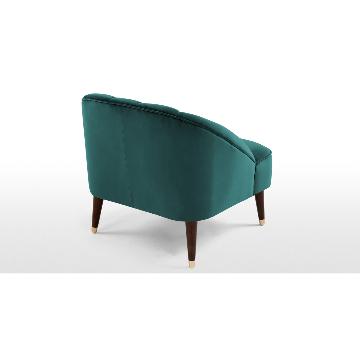 Margot Accent Armchair, Peacock Blue Velvet – image 4