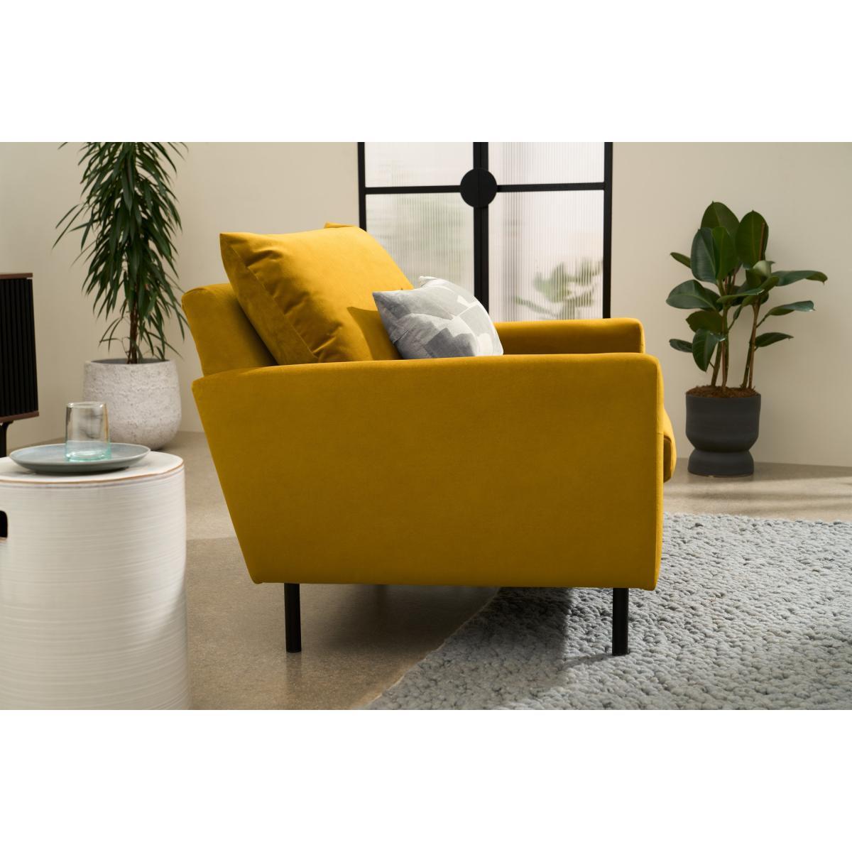 Russo Loveseat, Mustard Recycled Velvet – image 5