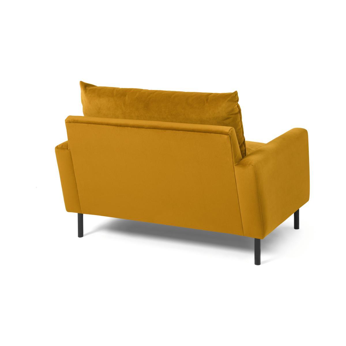 Russo Loveseat, Mustard Recycled Velvet – image 7