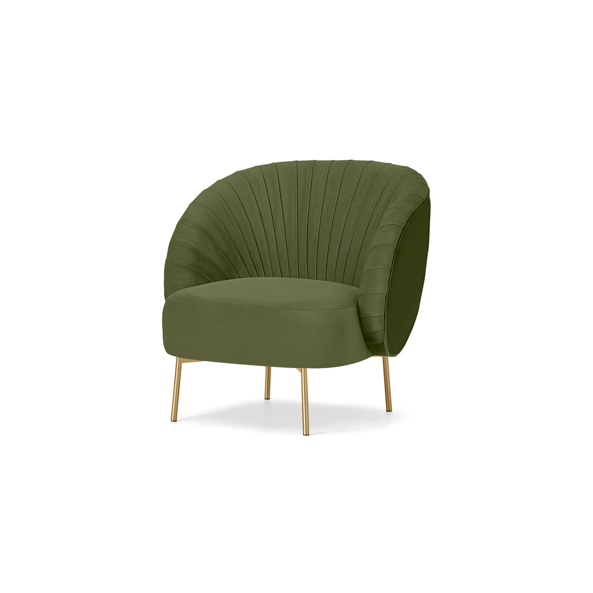 Ilana Accent Armchair, Fir Green Velvet – image 2