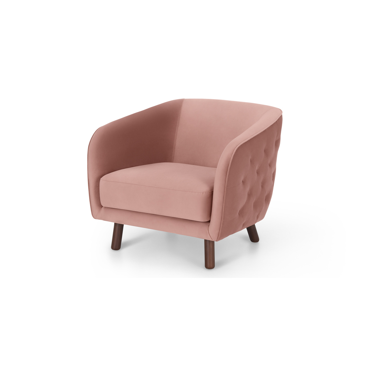 Esther Accent Armchair, Vintage Pink Velvet – image 2