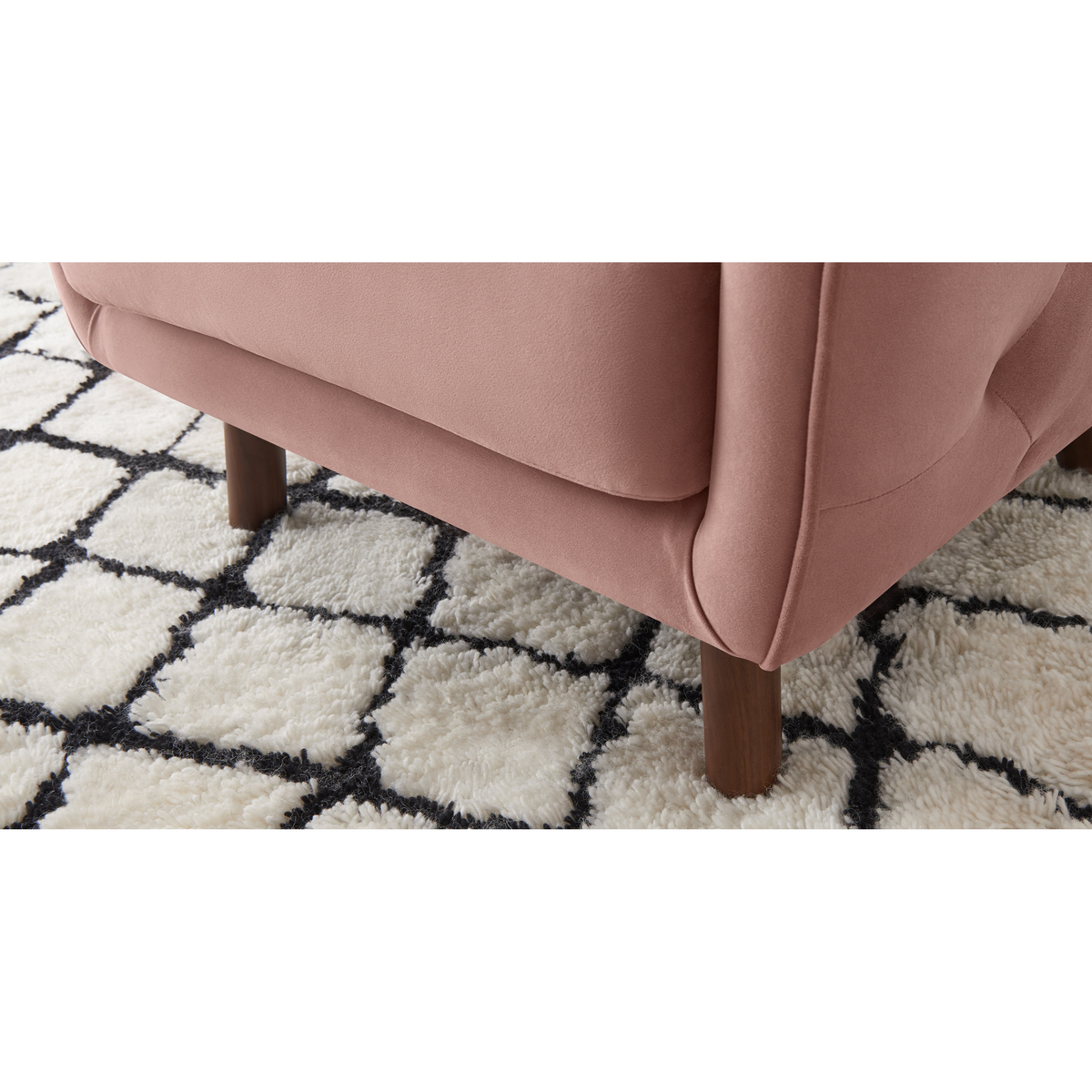 Esther Accent Armchair, Vintage Pink Velvet – image 4