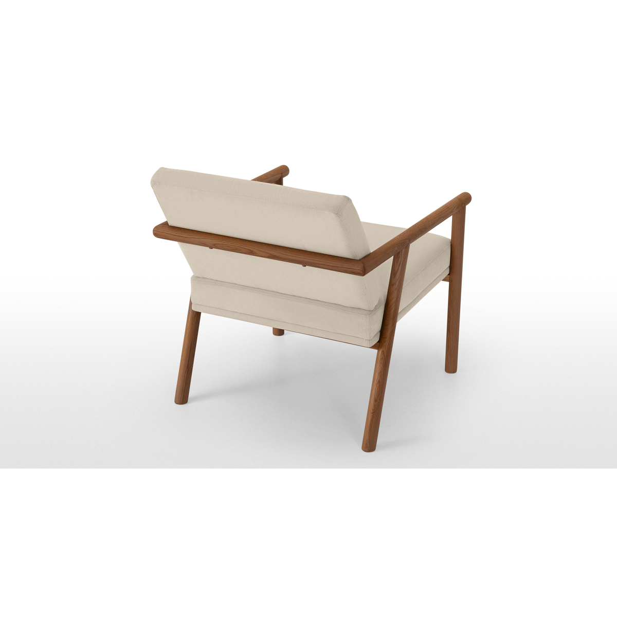 Quiet Accent Armchair, Stone Micro Corduroy Velvet – image 5
