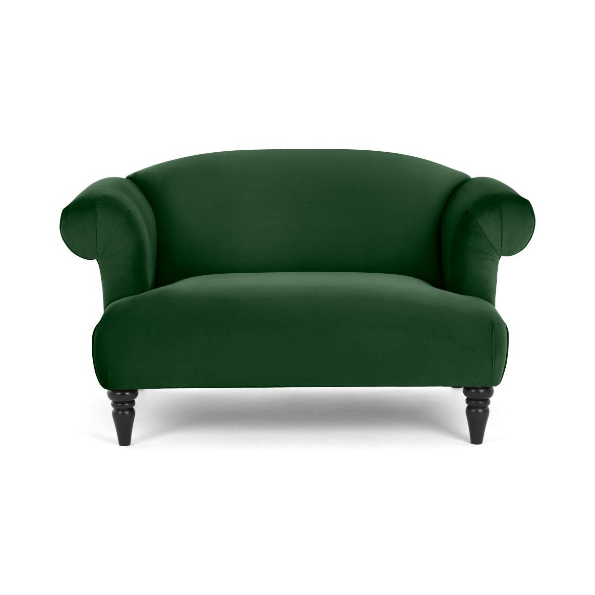 Claudia Loveseat, Forest Green Velvet – image 2
