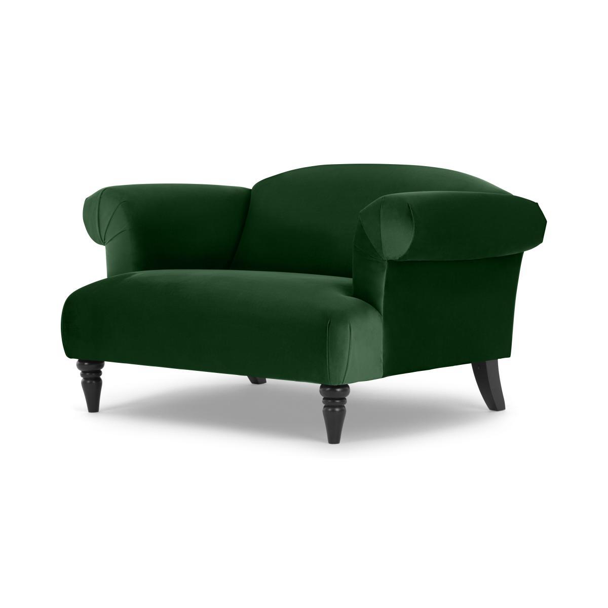Claudia Loveseat, Forest Green Velvet – image 3