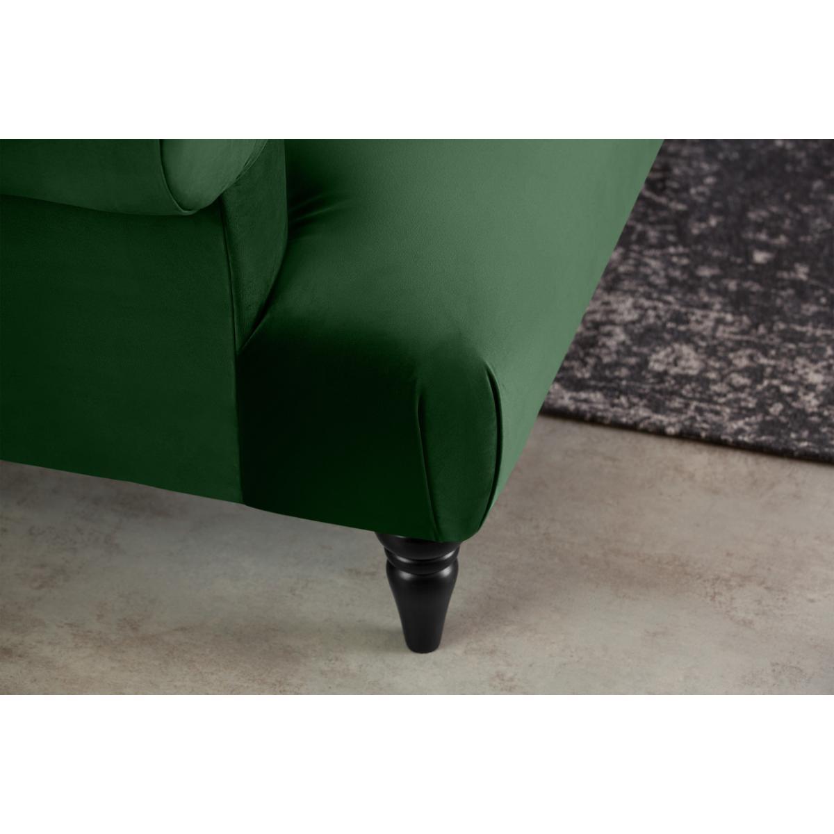 Claudia Loveseat, Forest Green Velvet – image 7