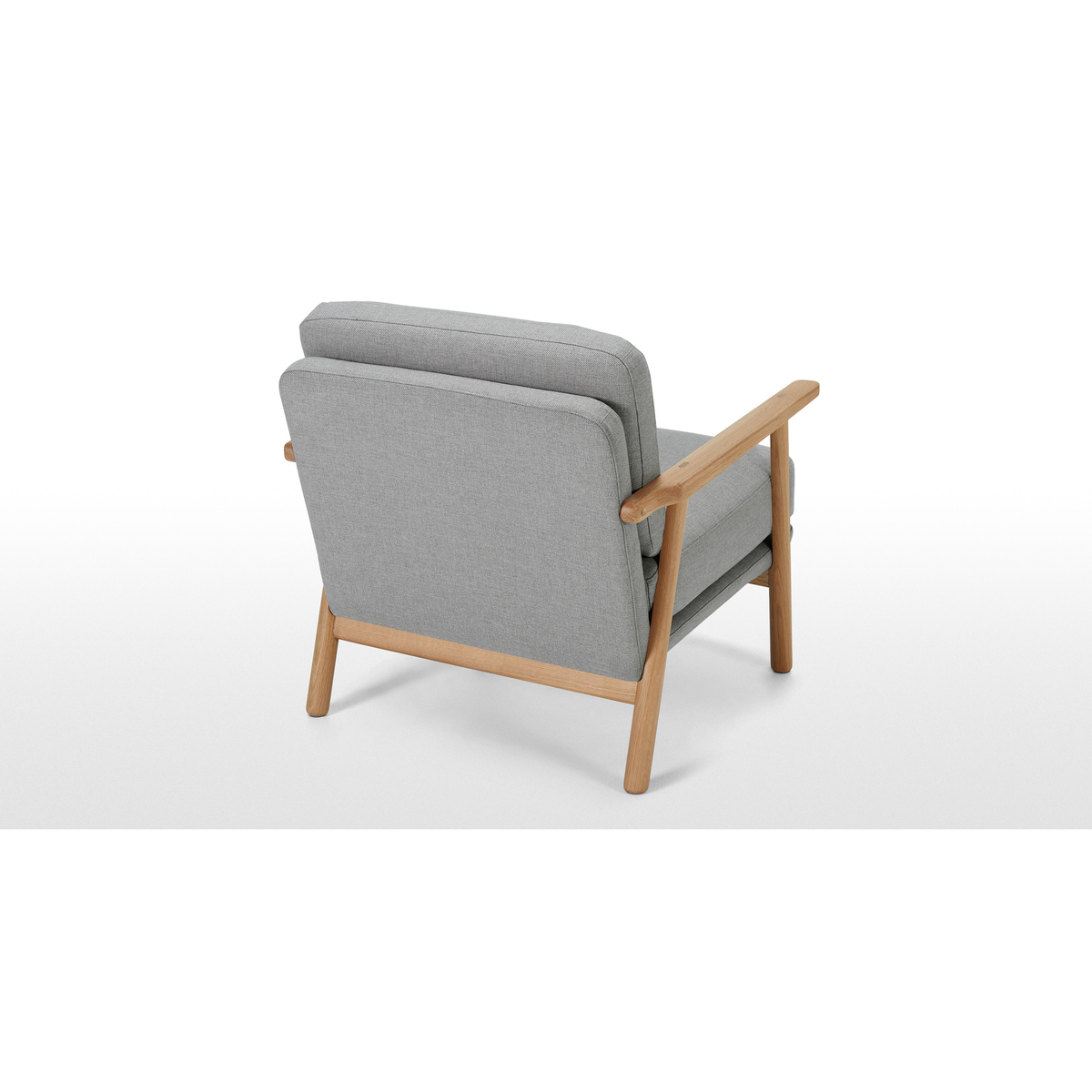 Lars Accent Armchair, Mountain Grey and Oak Frame – image 5
