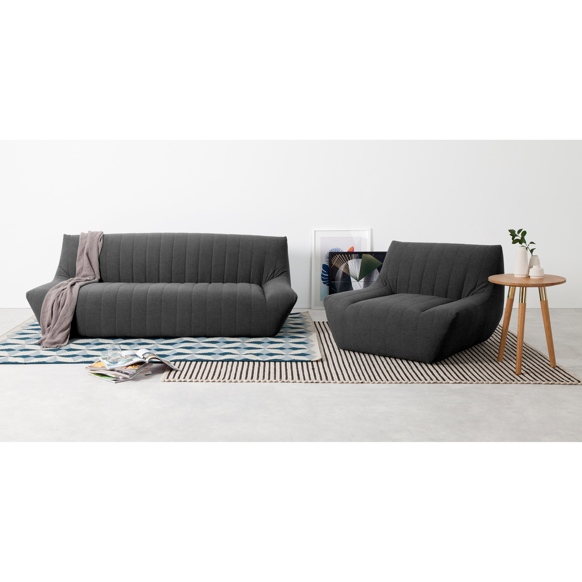 Ivan Armchair, Marl Grey – image 3