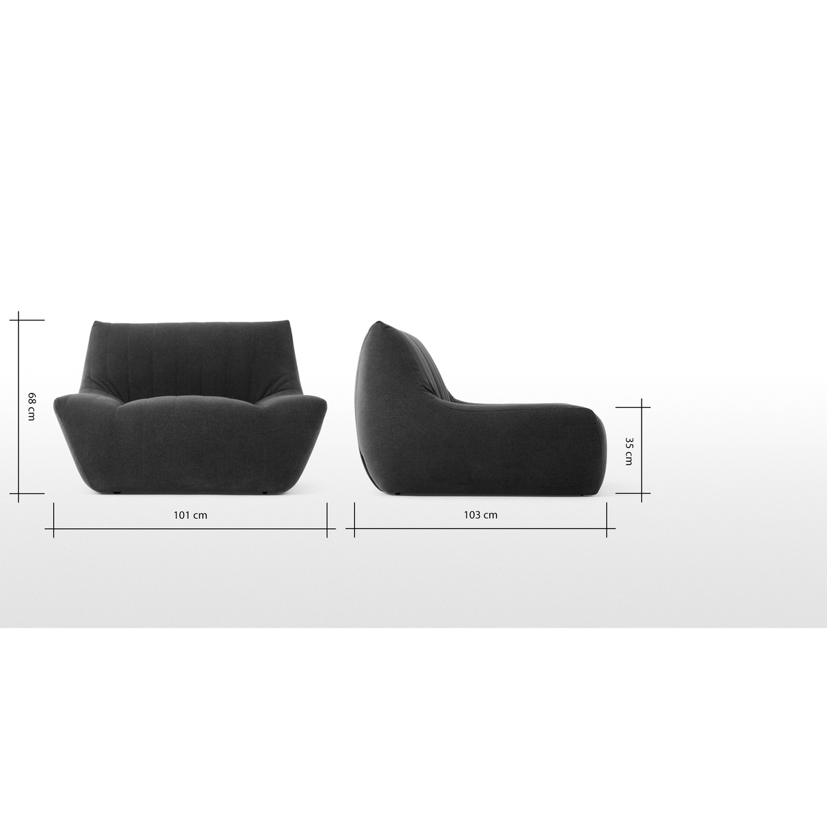 Ivan Armchair, Marl Grey – image 8