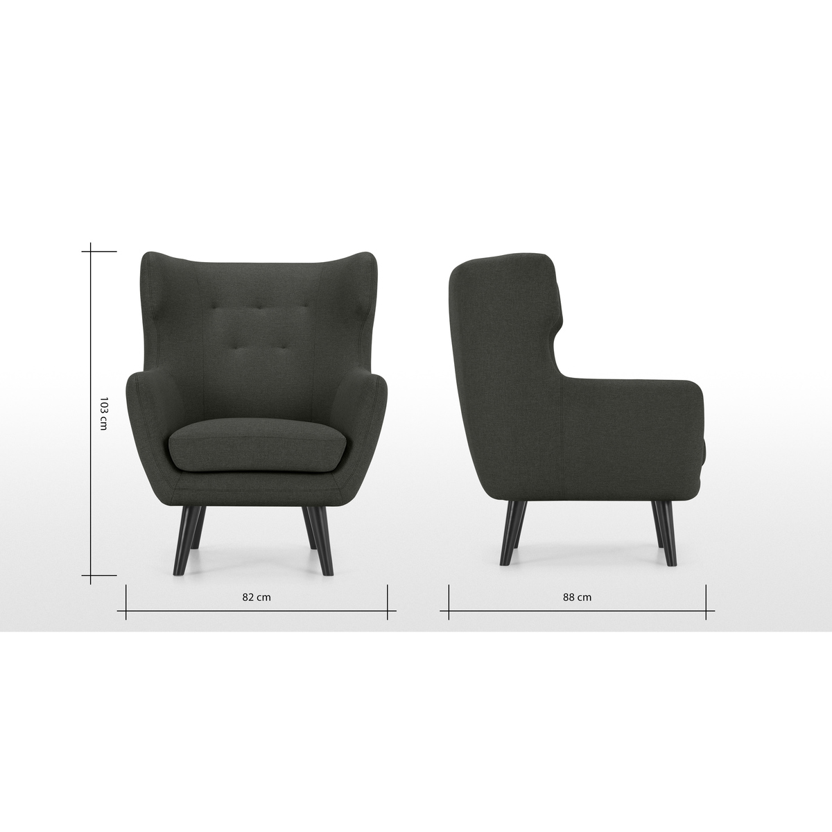 Hollis Armchair, Hudson Grey – image 8