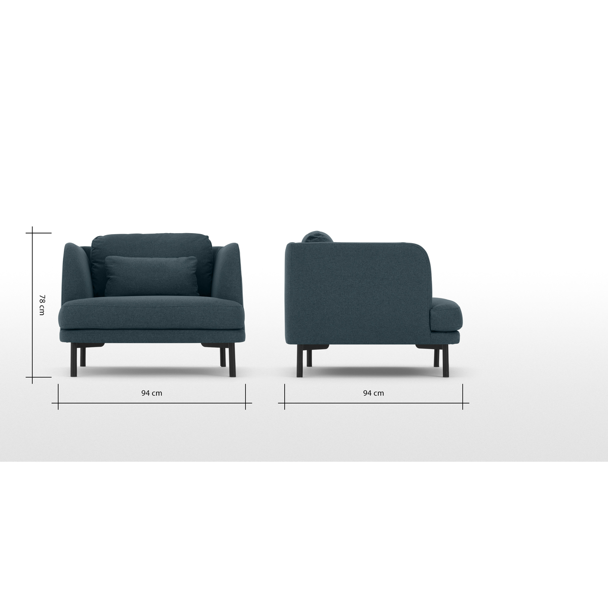 Herman Armchair, Aegean Blue – image 7