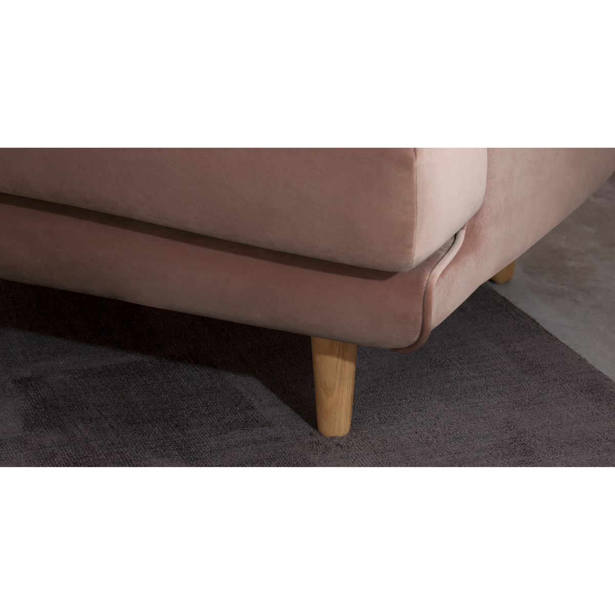 Gracie Armchair, Vintage Pink Velvet – image 3