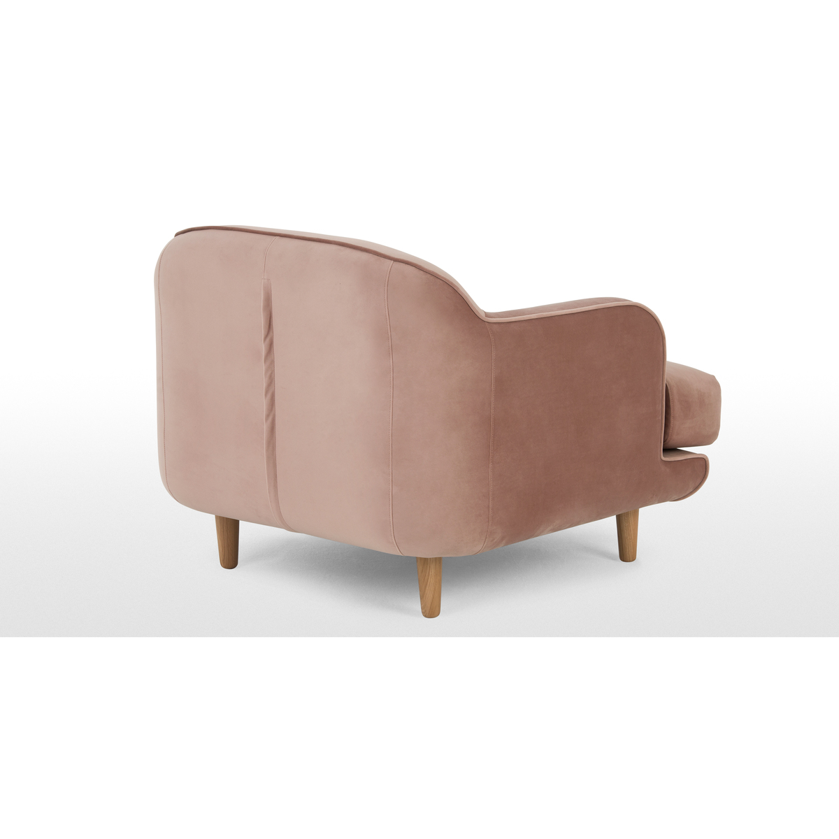 Gracie Armchair, Vintage Pink Velvet – image 4