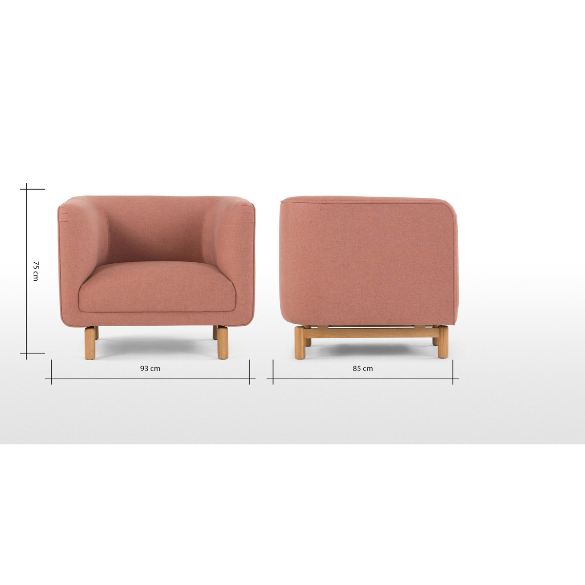 Becca Armchair, Dusk Pink – image 7