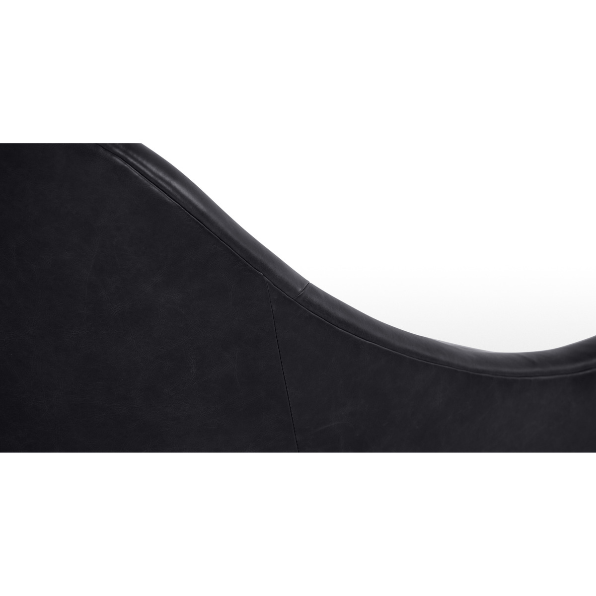 Seattle Armchair, Black Premium Leather – image 3