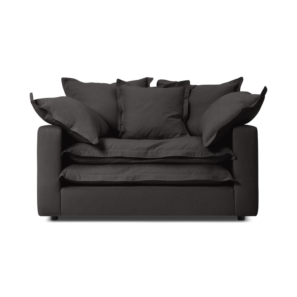 Calendre Loveseat, Midnight Brushed Cotton – image 2