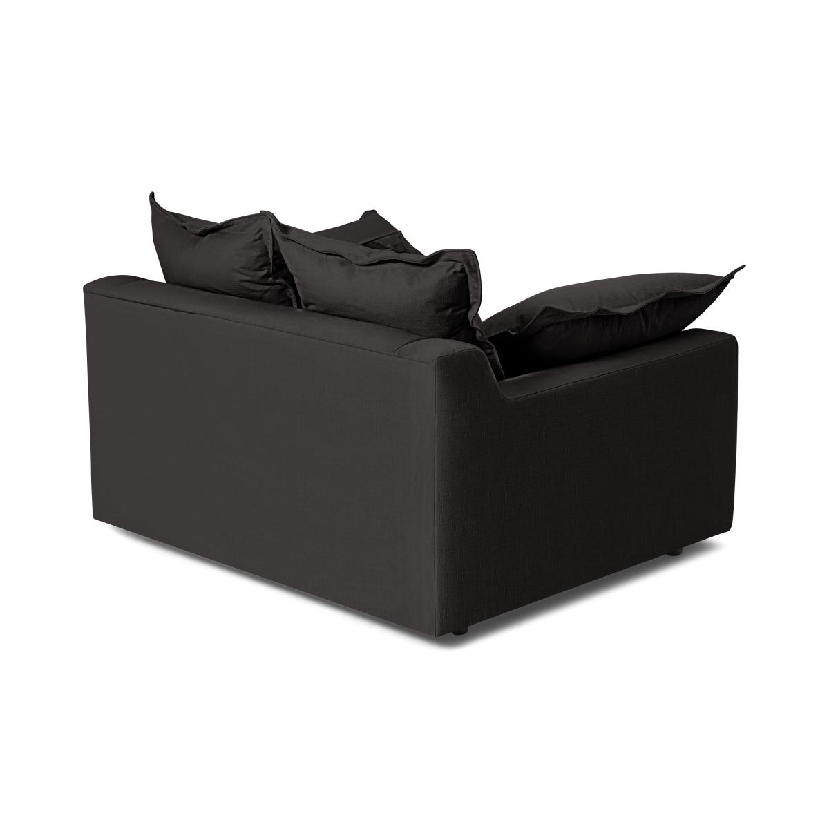 Calendre Loveseat, Midnight Brushed Cotton – image 13