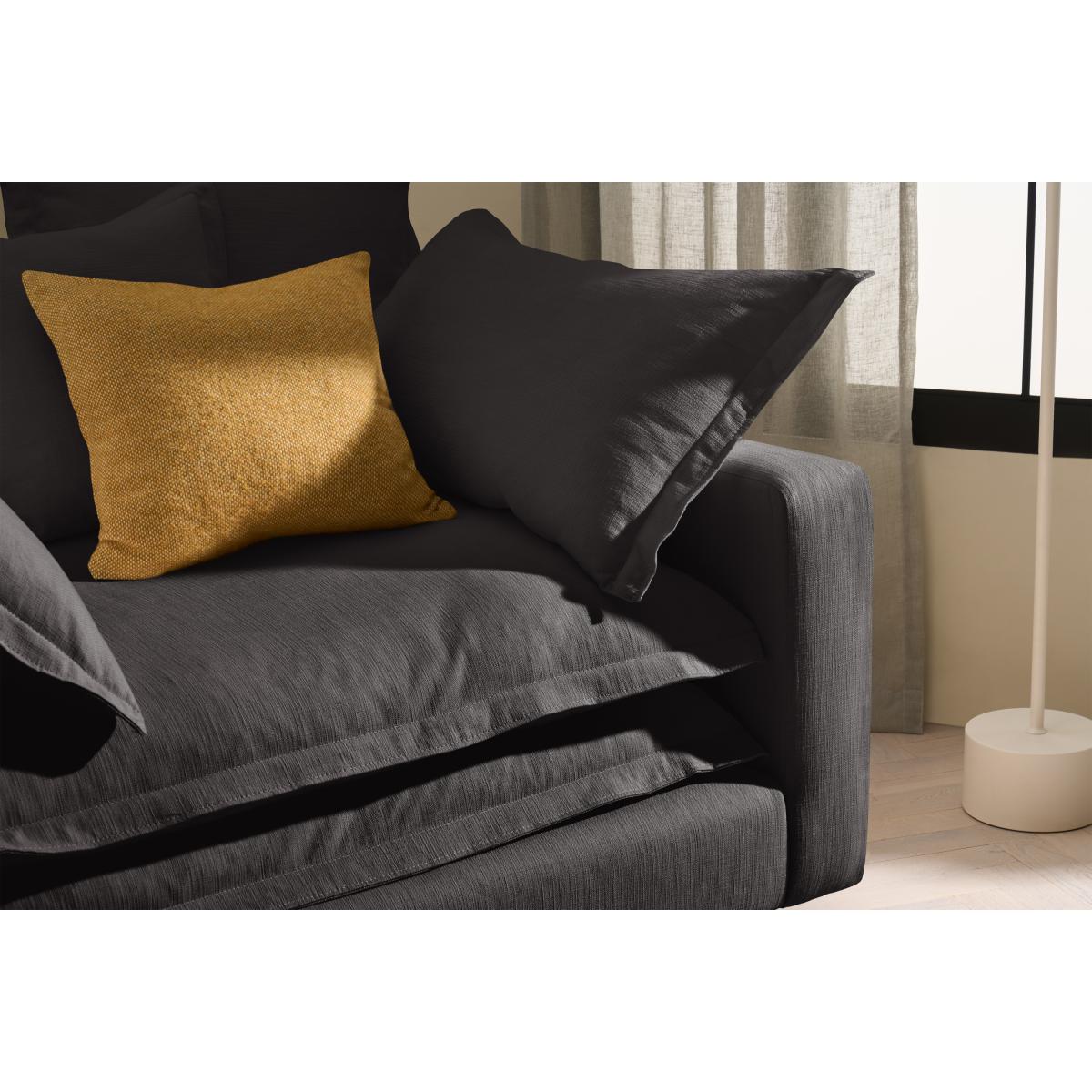 Calendre Loveseat, Midnight Brushed Cotton – image 5