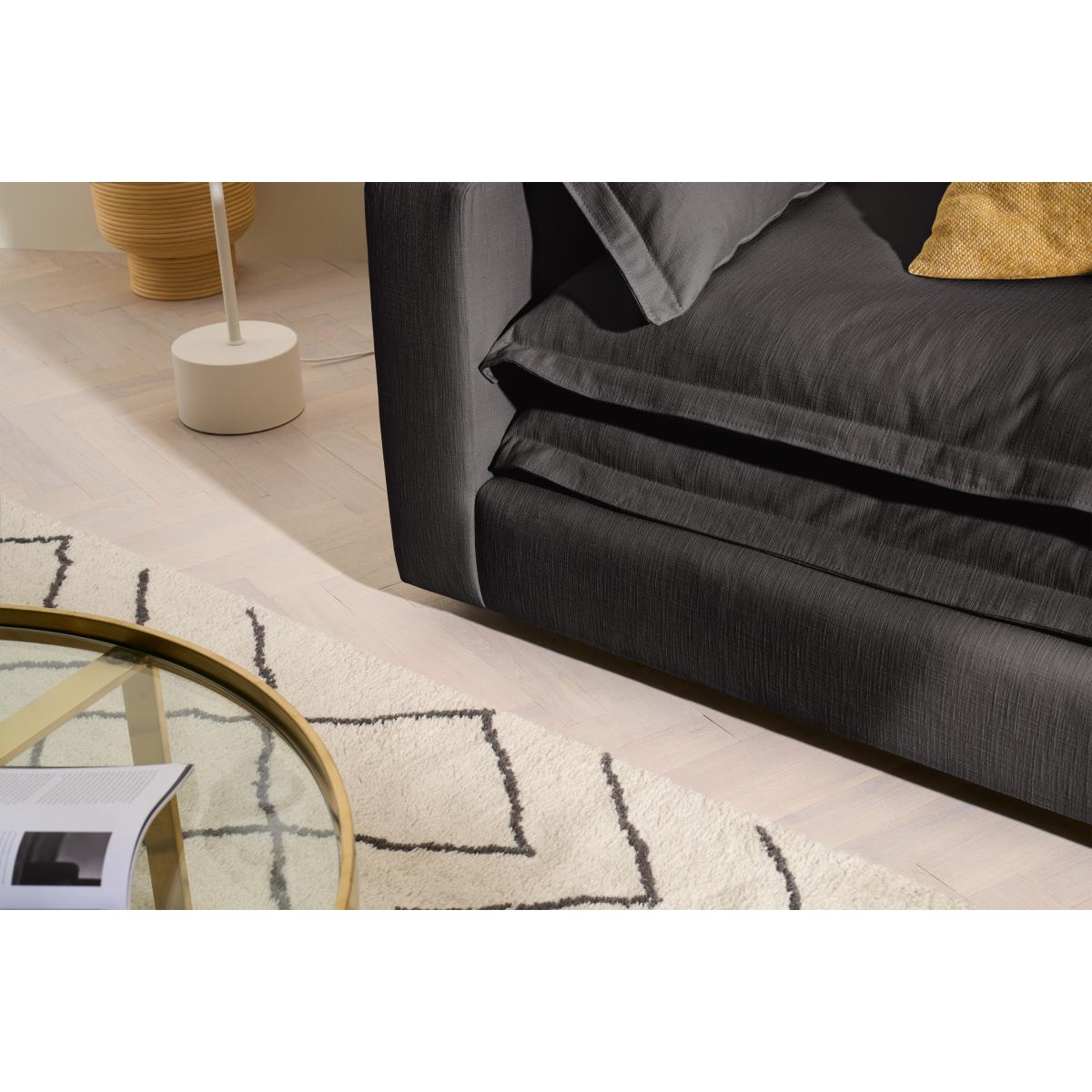 Calendre Loveseat, Midnight Brushed Cotton – image 6