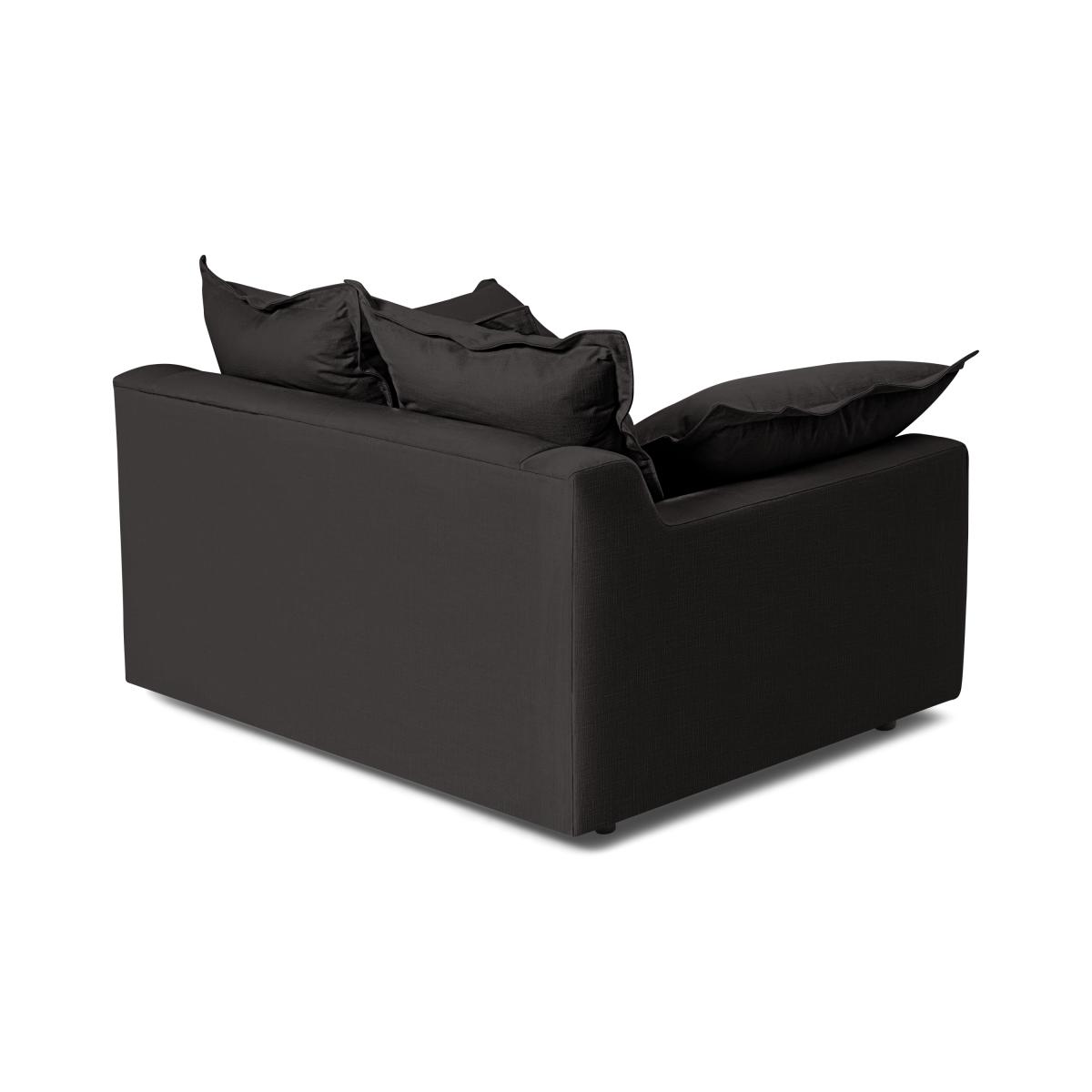 Calendre Loveseat, Midnight Brushed Cotton – image 7