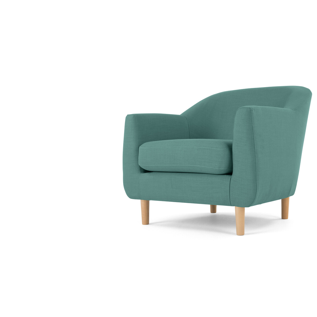 Tubby Armchair, Soft Teal – image 2