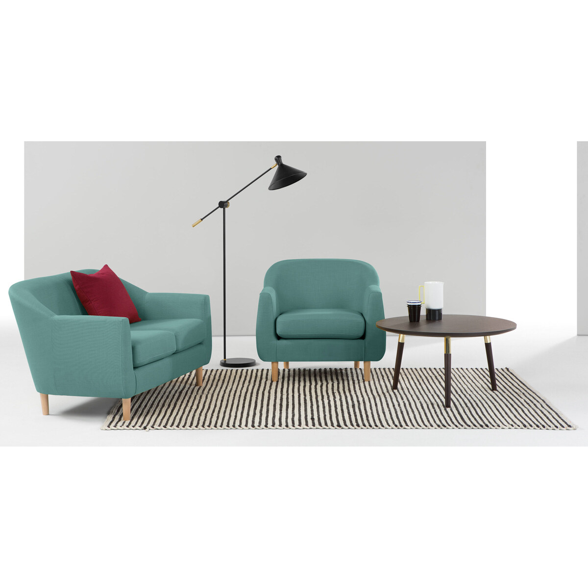 Tubby Armchair, Soft Teal – image 3