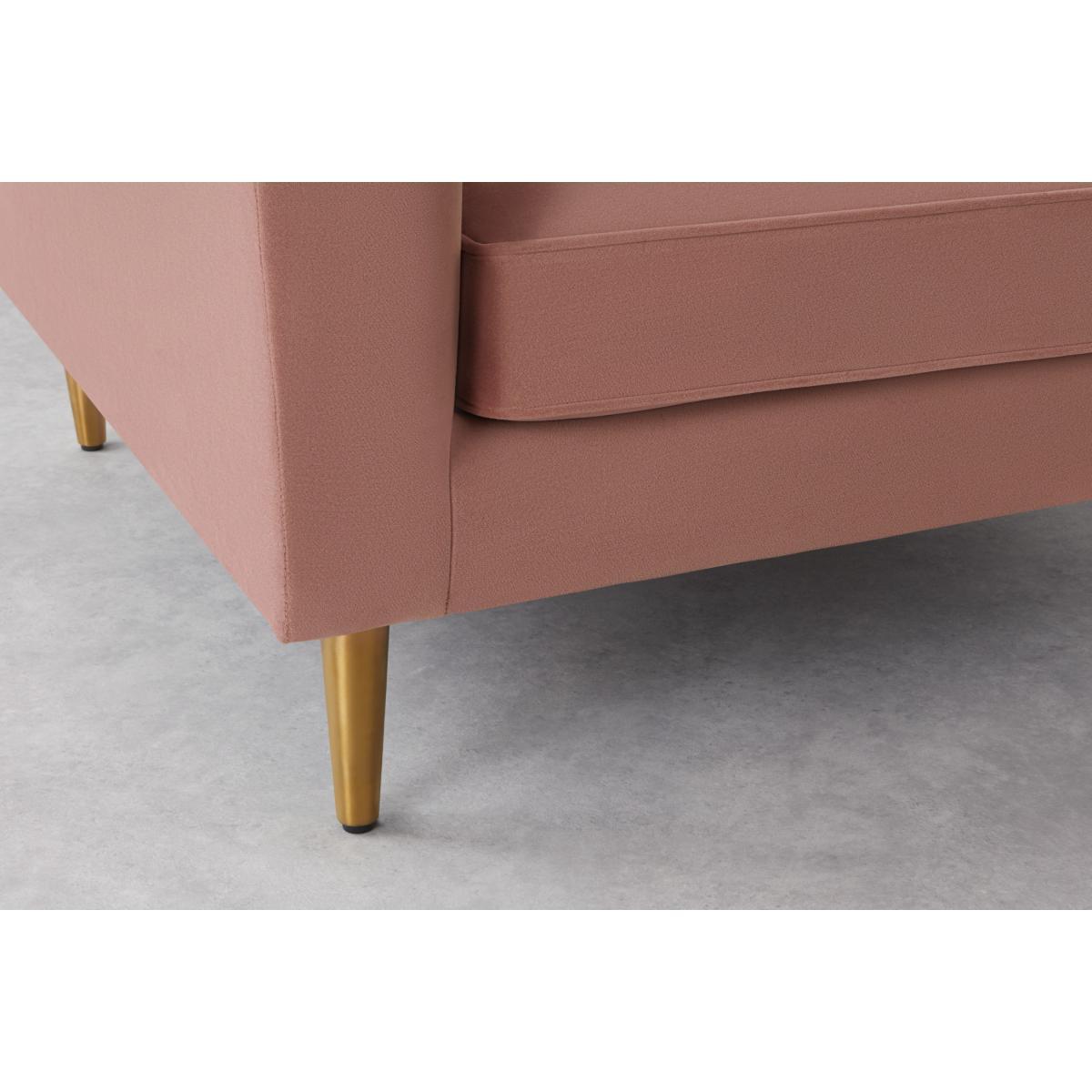 Amicie Armchair, Blush Pink Velvet – image 5