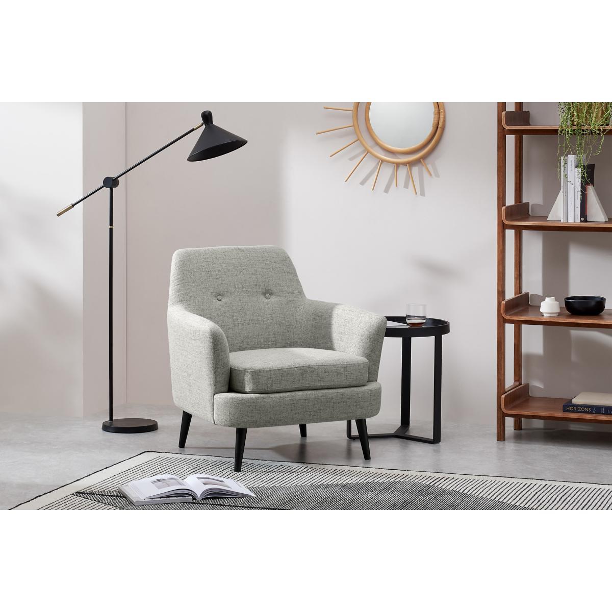 Verne Armchair, Pale Grey – image 4