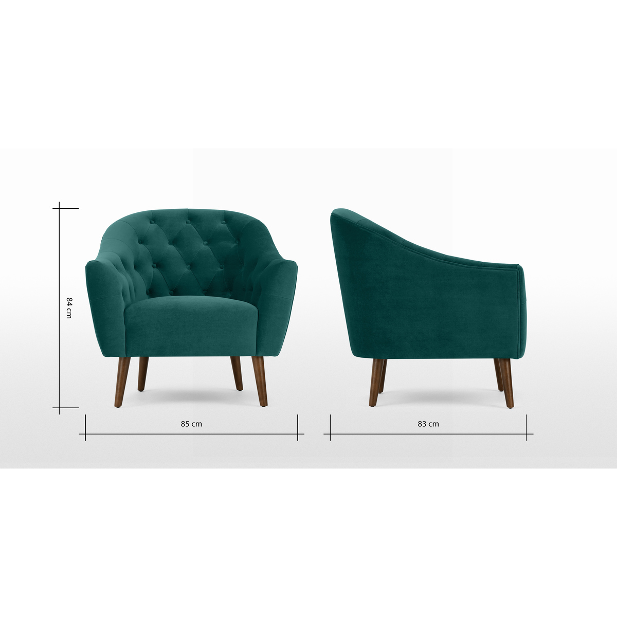 Tallulah Armchair, Seafoam Blue Velvet – image 7