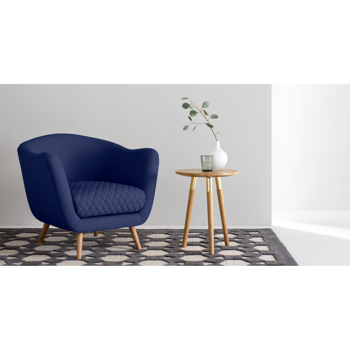 Flick Accent Armchair, Cobalt Blue – image 3