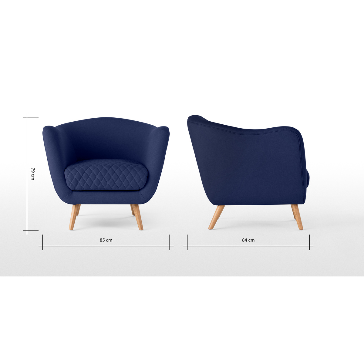 Flick Accent Armchair, Cobalt Blue – image 9