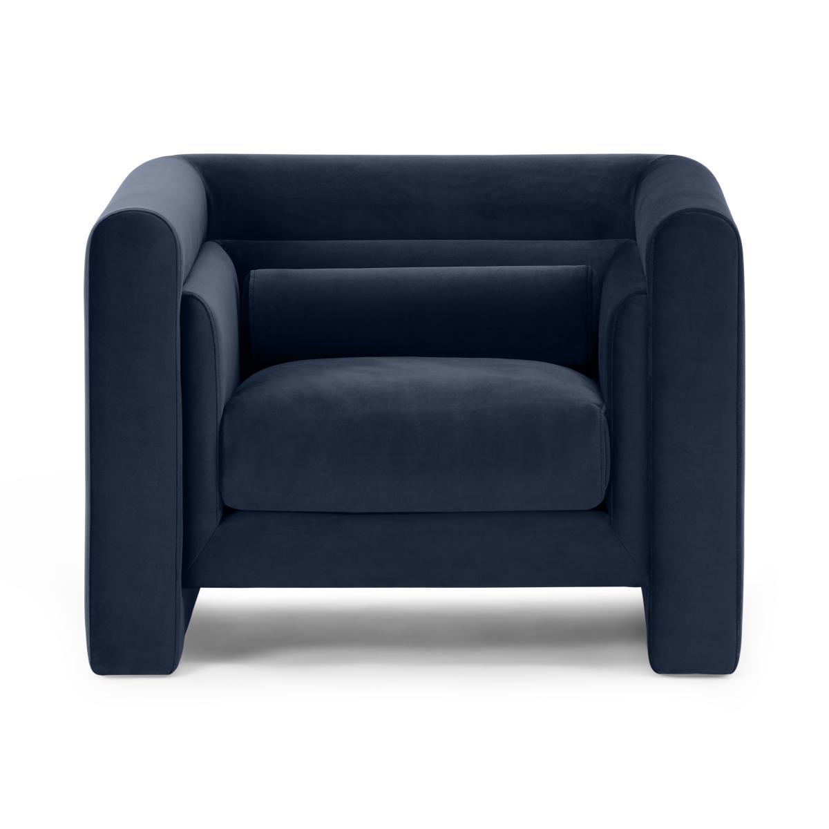 Mathilde Armchair, Dark Navy Velvet – image 2