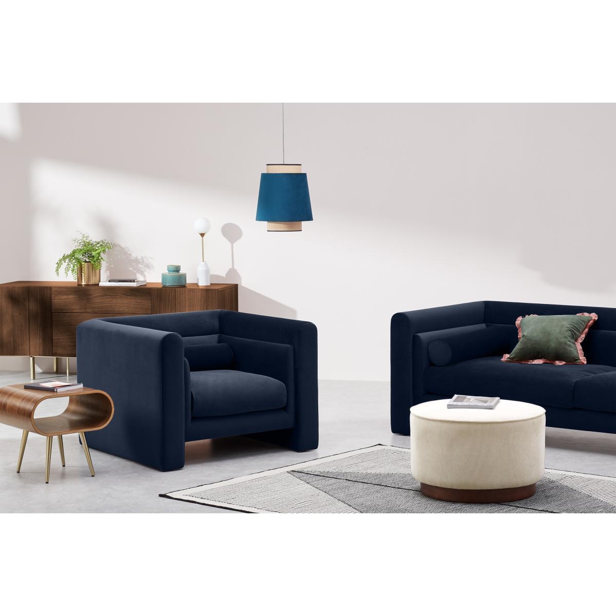 Mathilde Armchair, Dark Navy Velvet – image 4