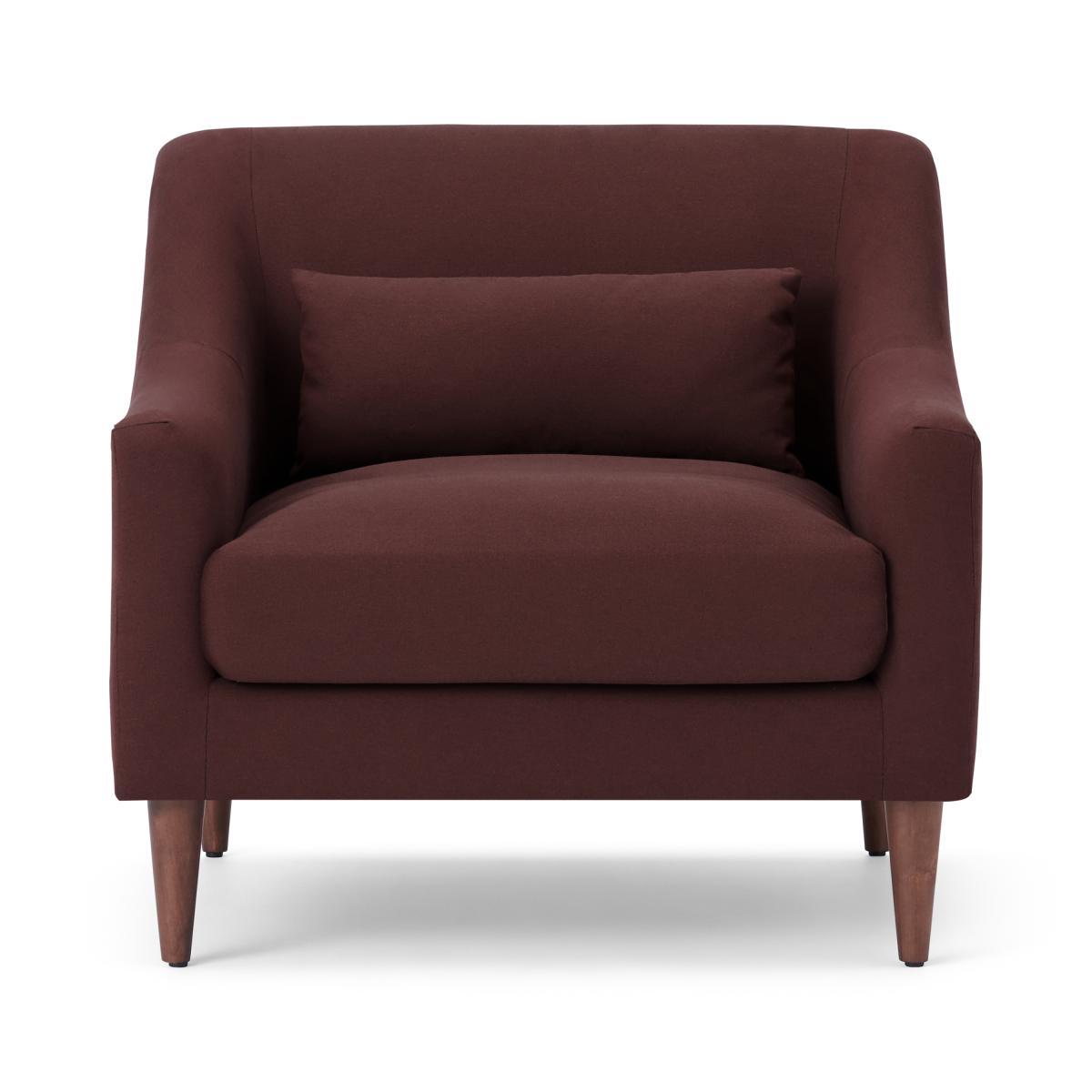 Herton Armchair, Deep Berry Recycled Cotton – image 2