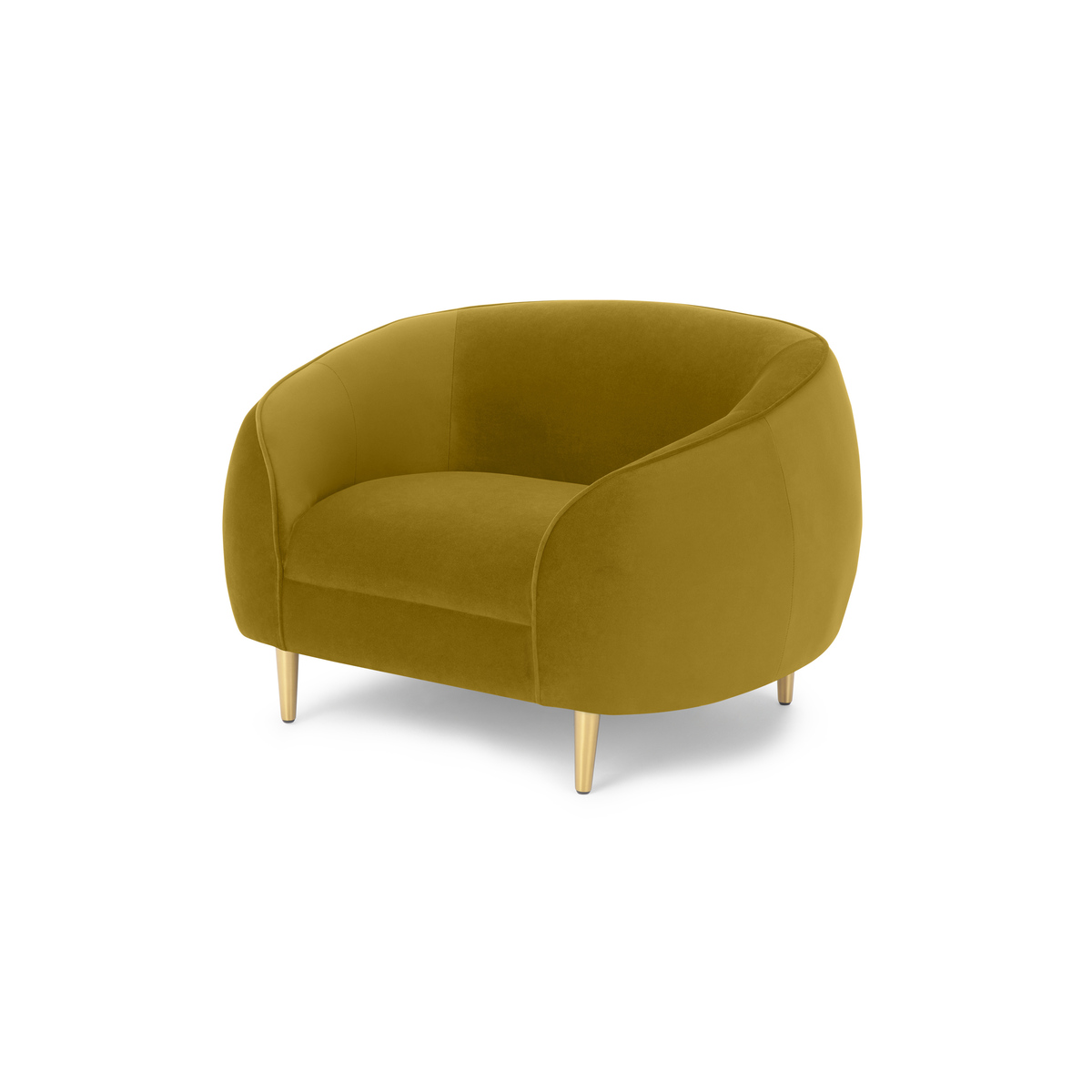 Trudy Armchair, Vintage Gold Velvet – image 2