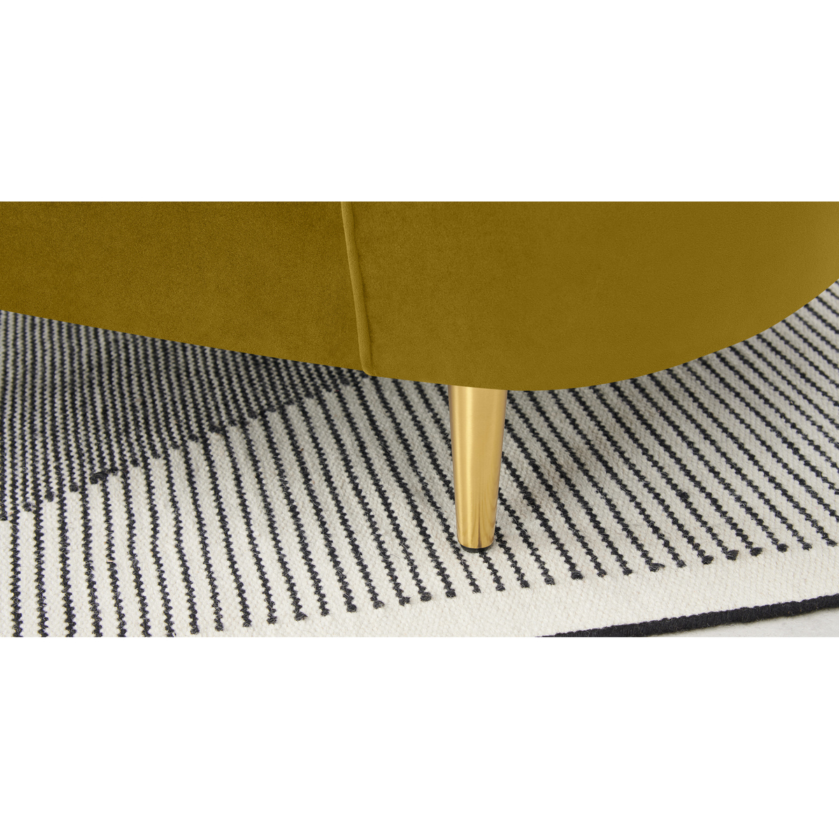 Trudy Armchair, Vintage Gold Velvet – image 4