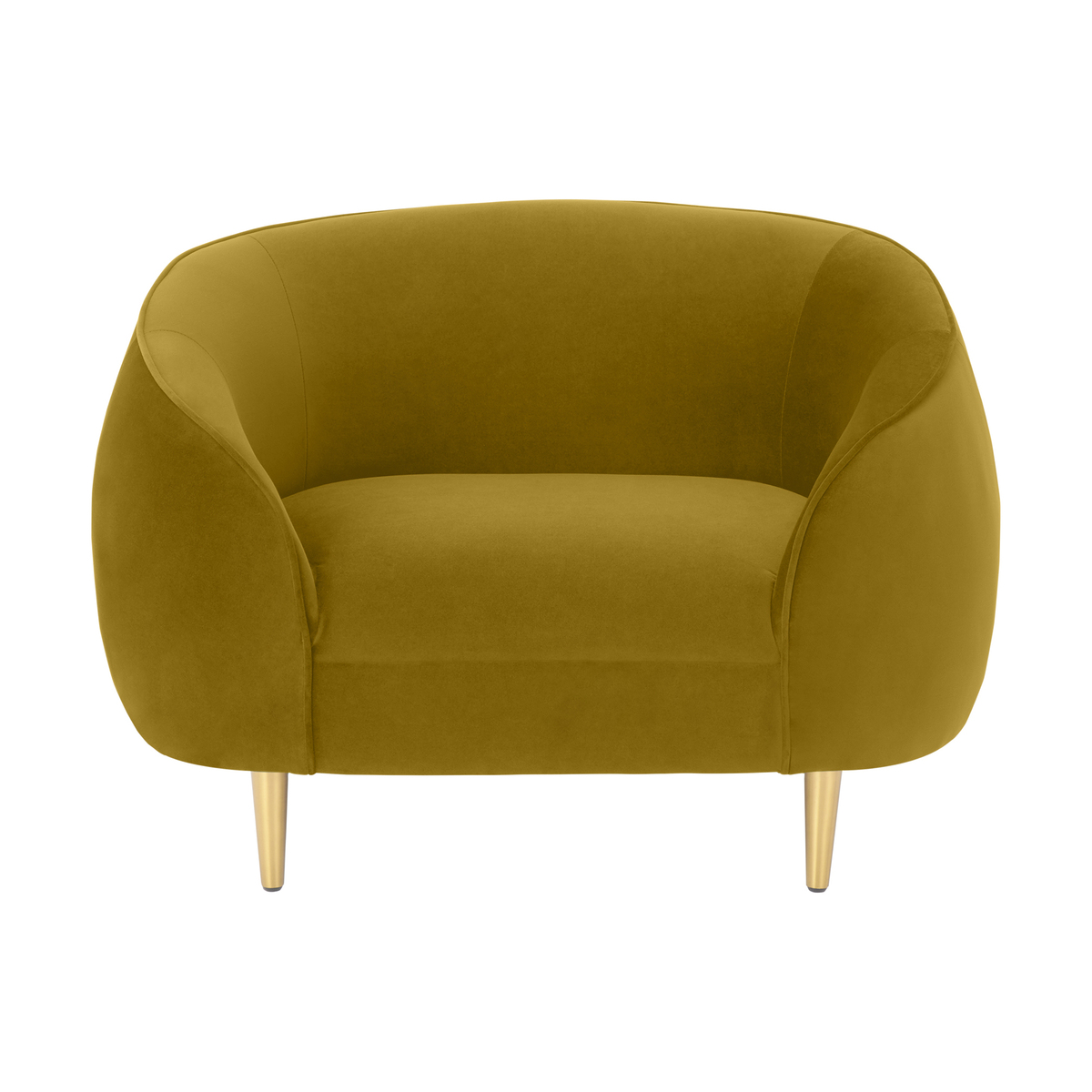 Trudy Armchair, Vintage Gold Velvet – image 1