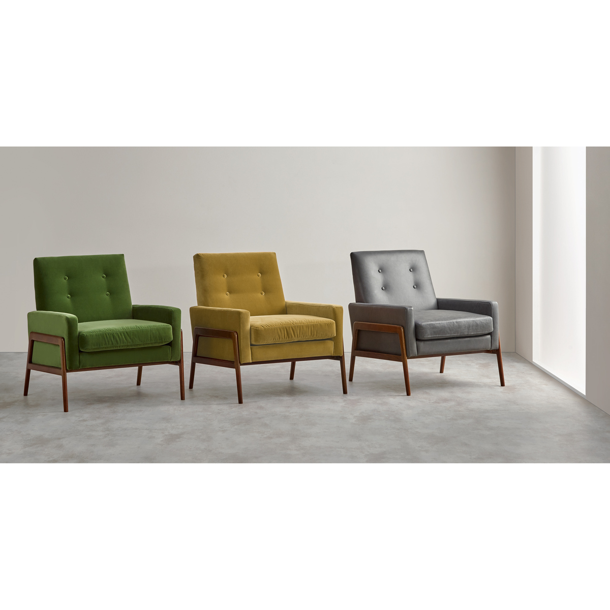 Cecil Accent Armchair, Cotton Velvet Navy – image 6