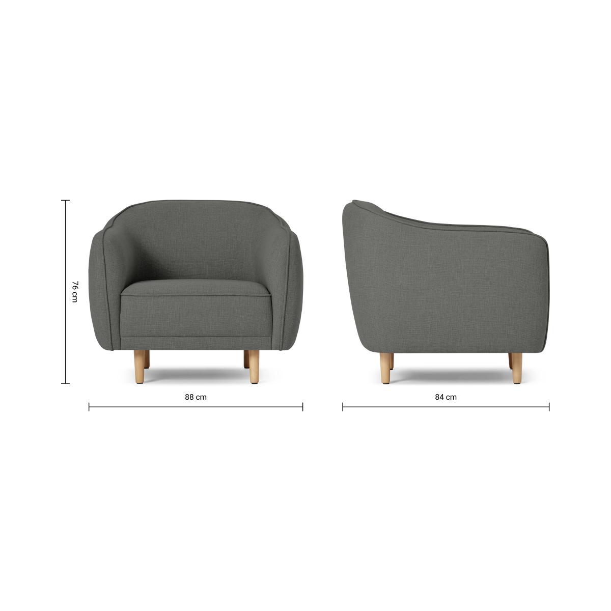 Haring Armchair, Cadet Dark Grey – image 8