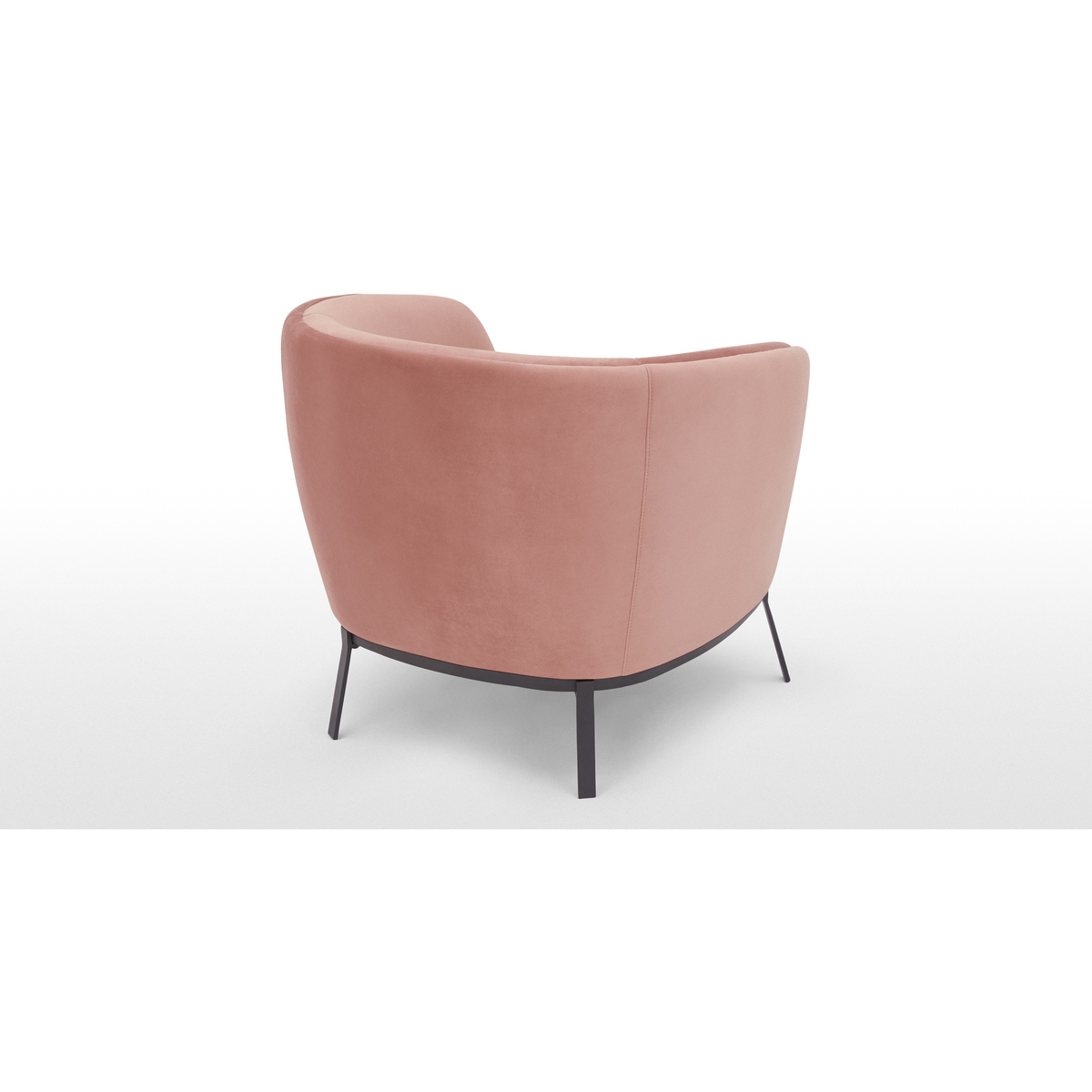 Belle Accent Armchair, Blush Pink Velvet – image 5