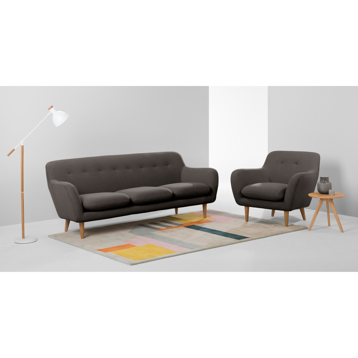 Dylan Armchair, Marl Grey – image 2