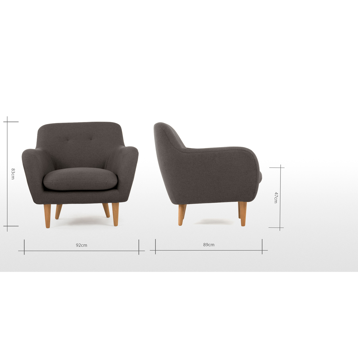 Dylan Armchair, Marl Grey – image 8